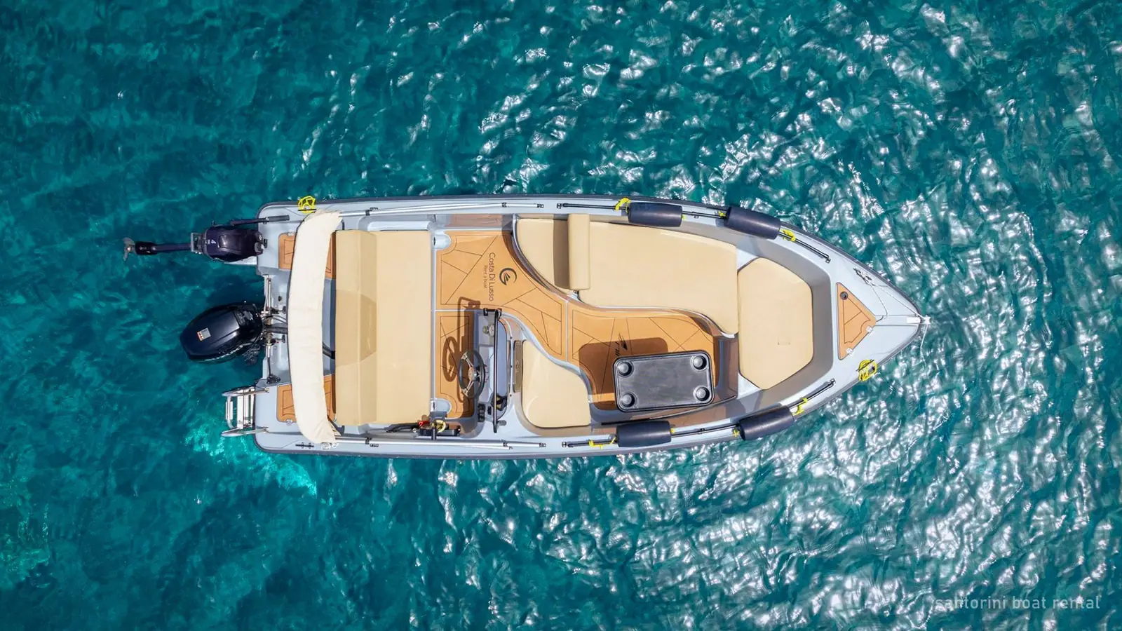 Santorini Boat Rental: License-Free Motorboat from Vlychada — photo from the booking listing